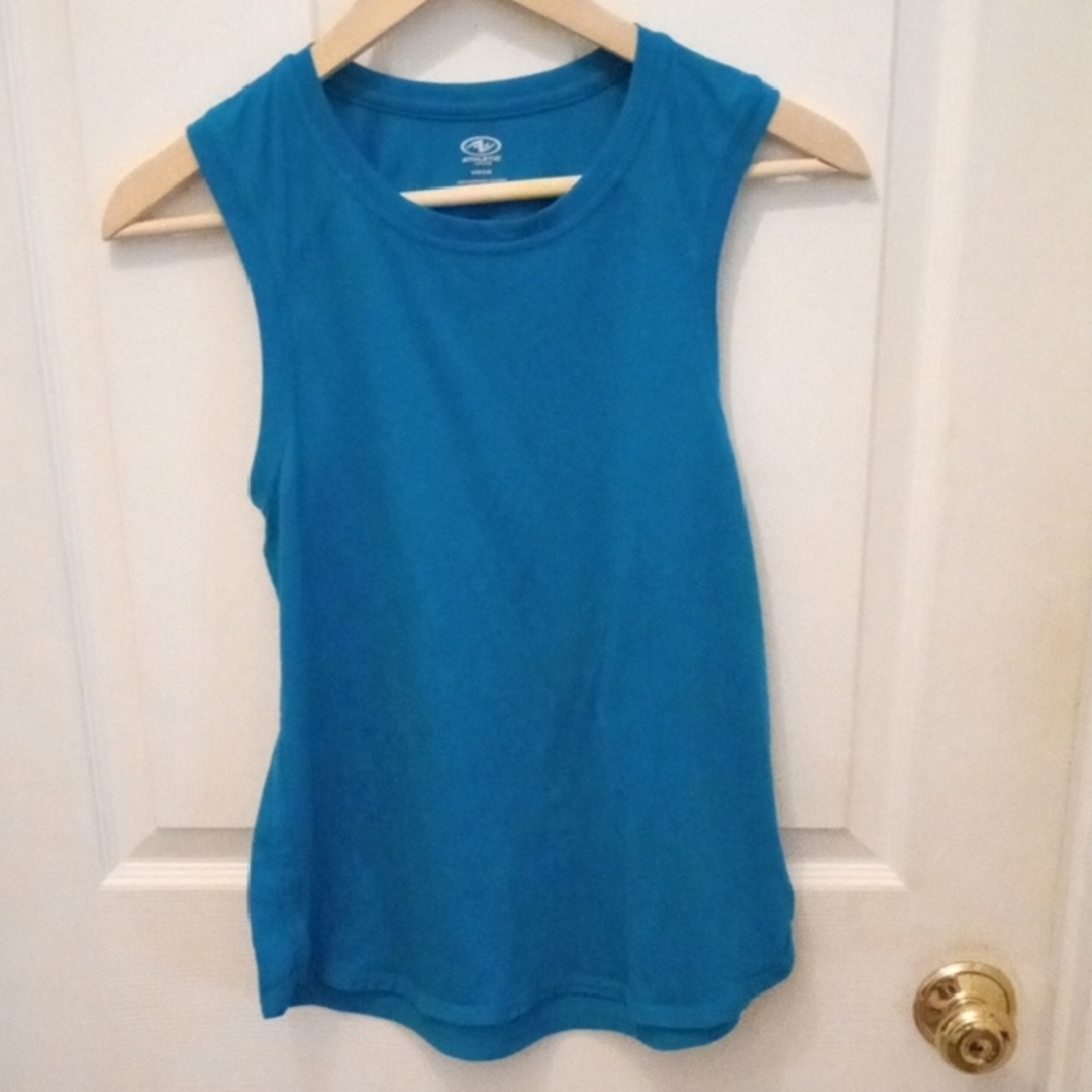 Athletic Works Blue Tank Top Relaxed Fit
